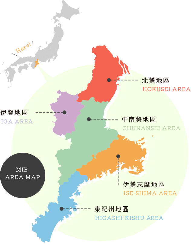 mie area map